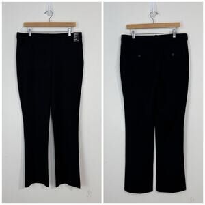 NWT NY & Co. 7th Avenue Design Studio High Waist Mini Boot Pants Size 12 Black